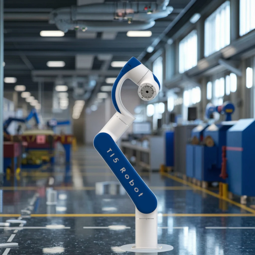 Ti5 Robotic 6-Axis Collaborative Robot Arm PLC Motor 5kg Payload High Precision 900mm Working Radius Flexible Automation