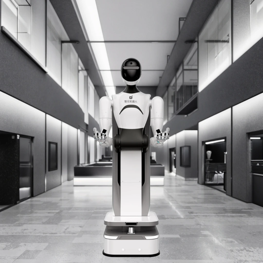 Zhiyuan Biomimetic Chassis Mobile Humanoid Robot Service Avatar with 150W 48V 15Ah Battery for Learning AI in Commercial Use